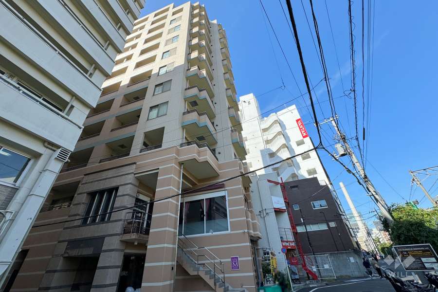 アルス恵比寿メイクスの外観（北東側から）