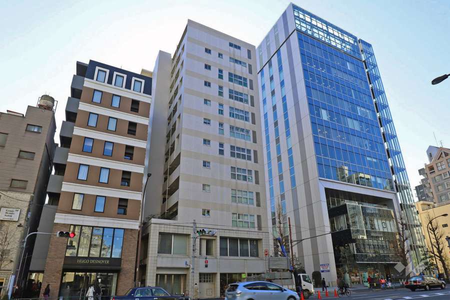 オーベル代官山DEの外観(北東側から)