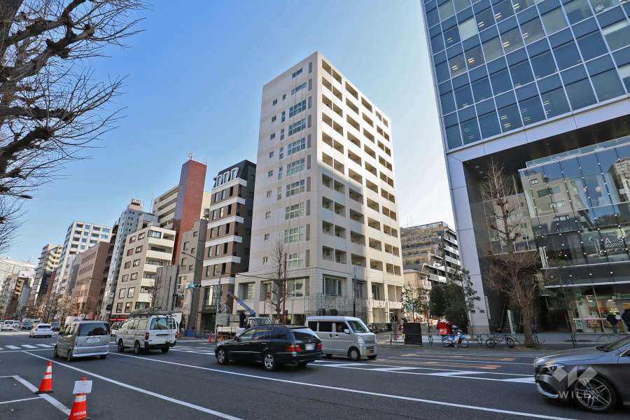 敷地北側前面道路は都道416号線です。