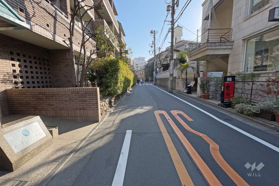 敷地南側の前面道路
