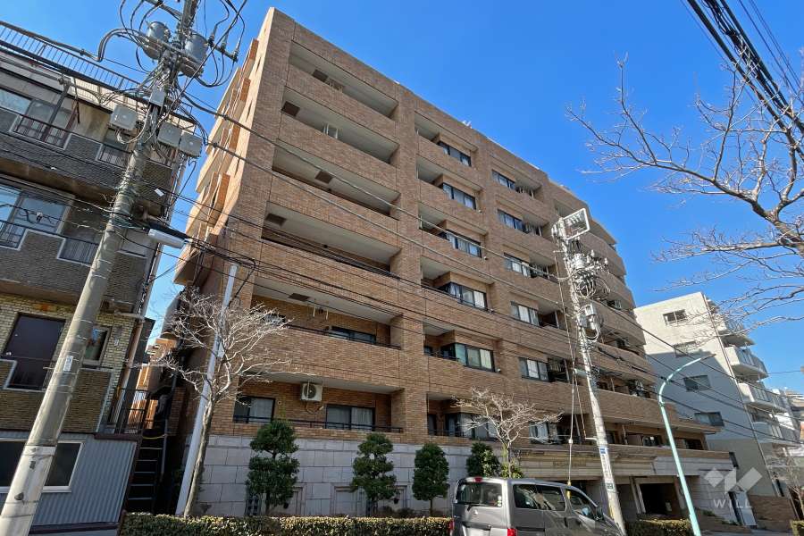 ライオンズマンション広尾南の外観（南東側から）