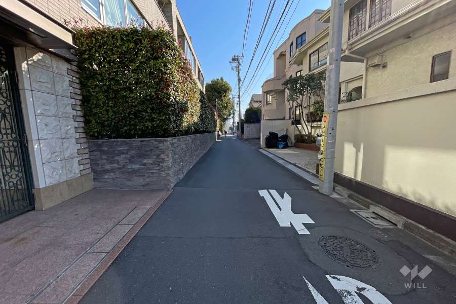 敷地南側の前面道路