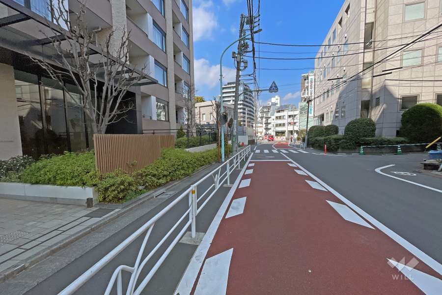 敷地東側前面道路