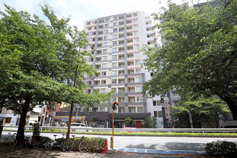 クオリア広尾の外観(北側から)