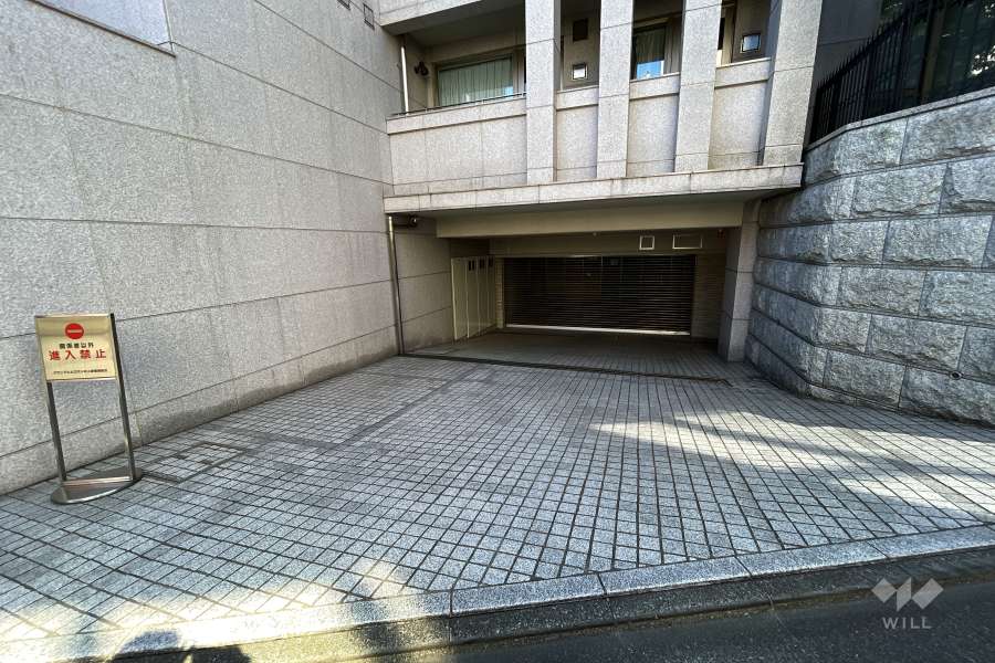 駐車場の出入り口（リングシャッター付き）