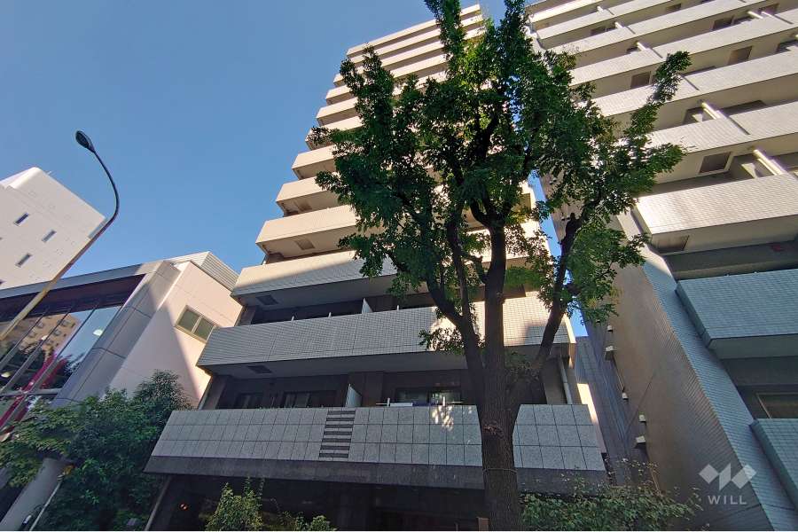 クレッセント渋谷神泉の外観（南西側から）