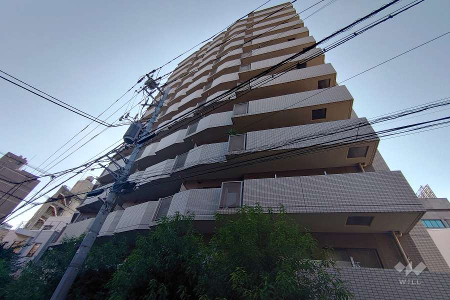 クレッセント渋谷神泉の外観（北東側から）