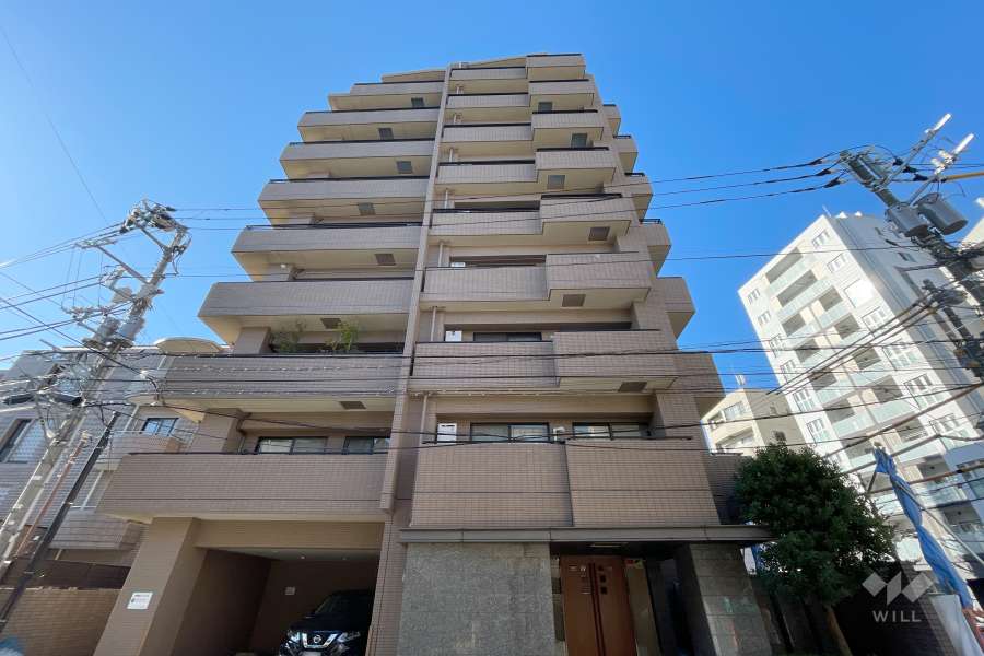 コスモ広尾の外観（北側から）