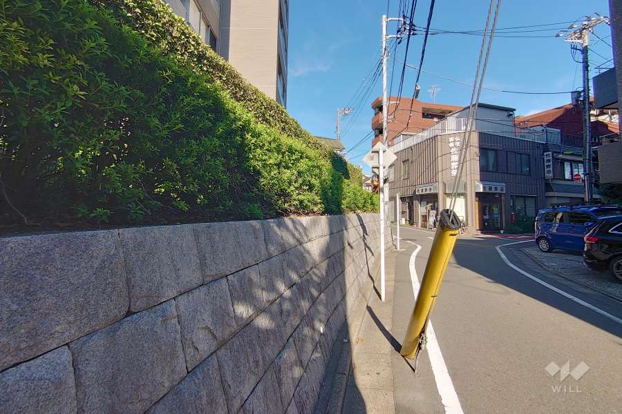 敷地南側の前面道路