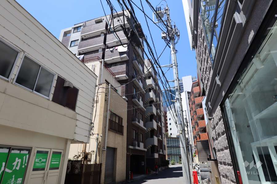 東急ドエルアルス渋谷八幡坂の外観（北東側から）