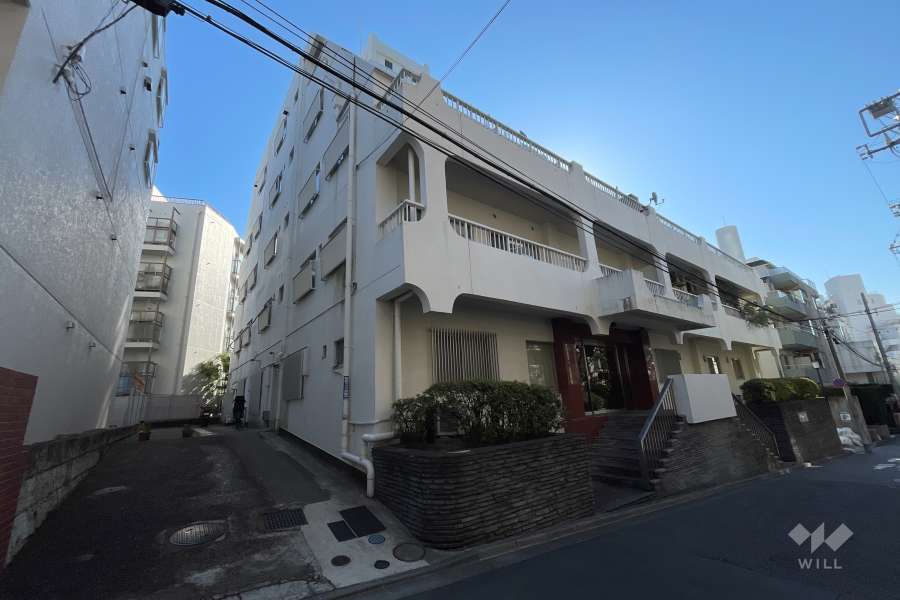 向陽ハイツの外観（北西側から）