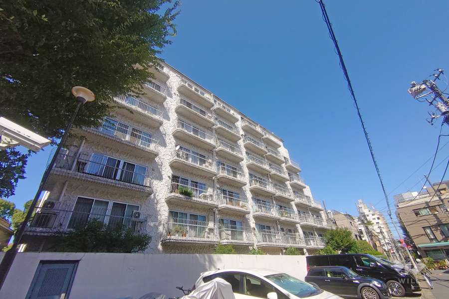 秀和高樹町レジデンスの外観（南東側から）