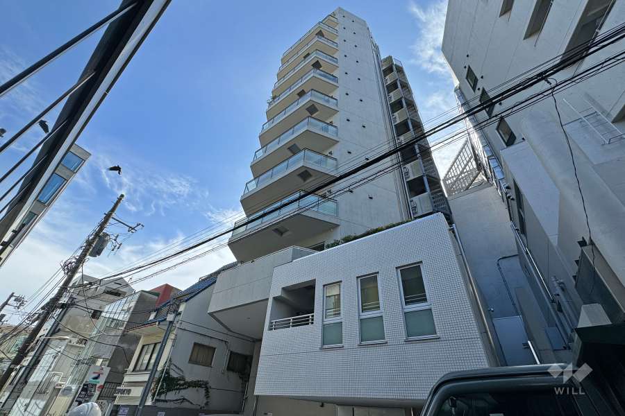 神宮前シティタワーの外観（北西側から）