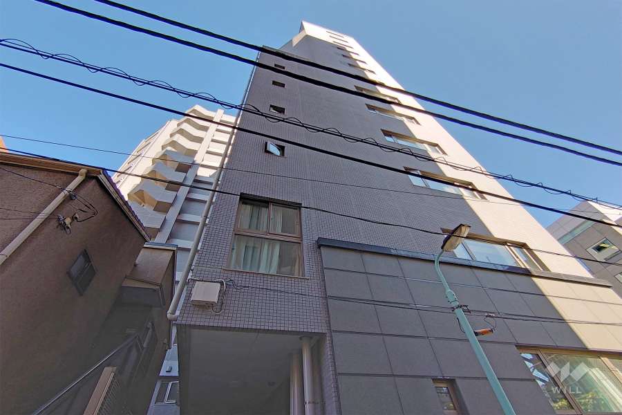 アクシア広尾の外観（南側から）