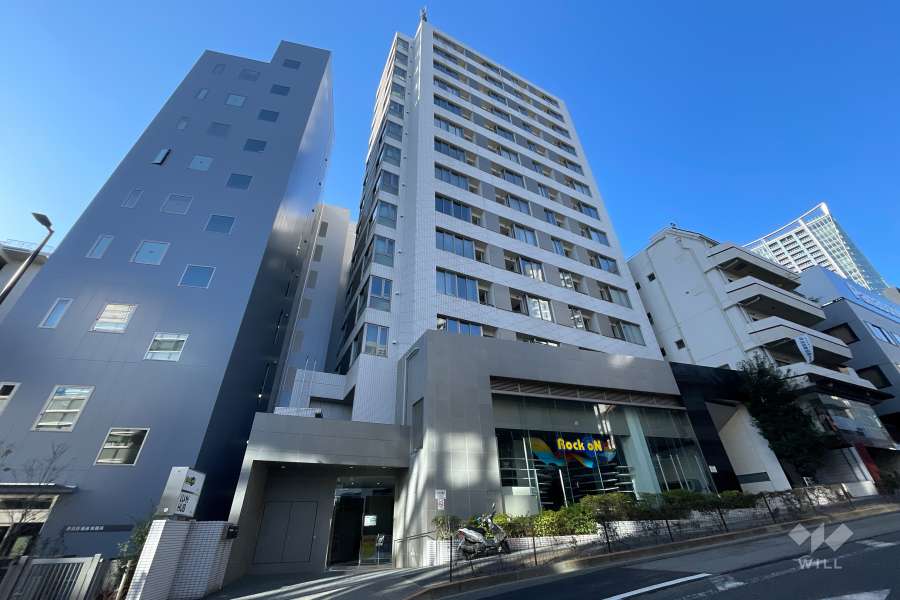 クオリア神南フラッツの外観（北東側から）