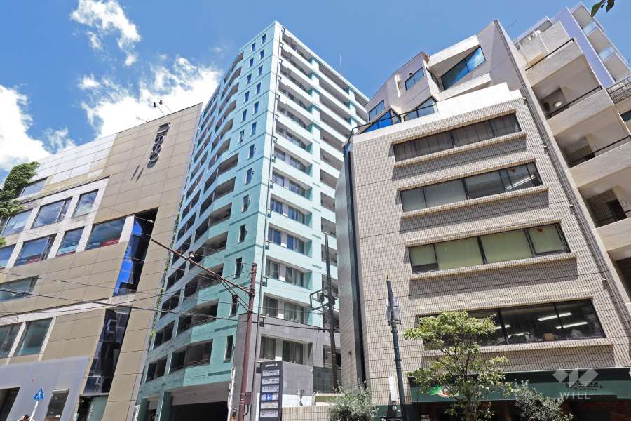 シティハウス代々木の外観（南西側から）