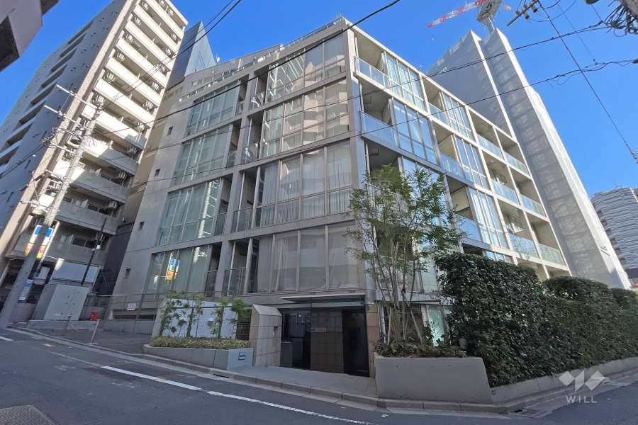 プラウドジェム渋谷神南の外観（南西側から）