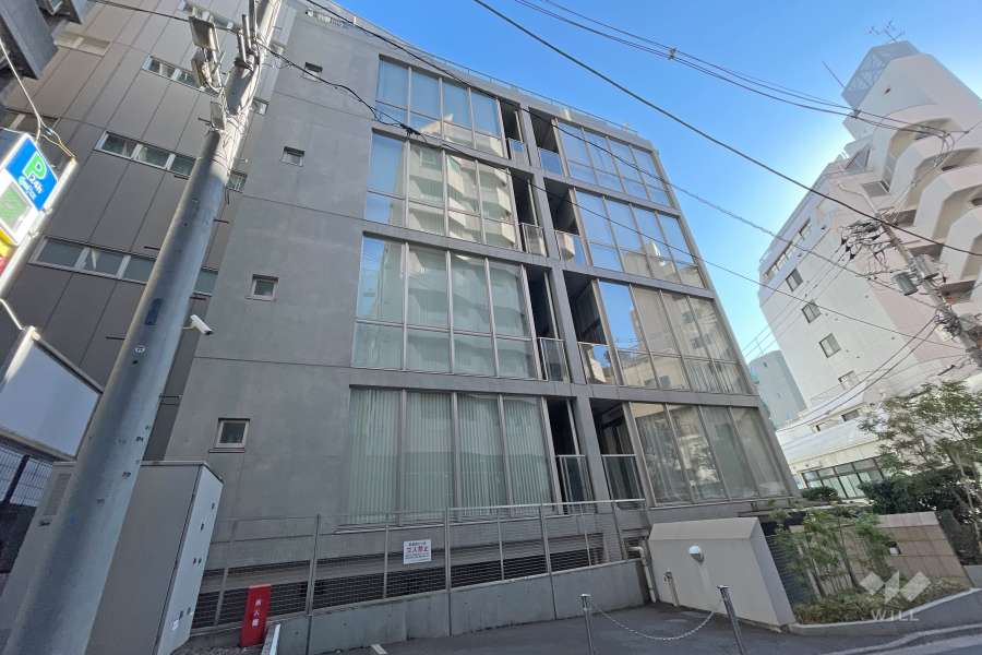 プラウドジェム渋谷神南の外観（西側から）