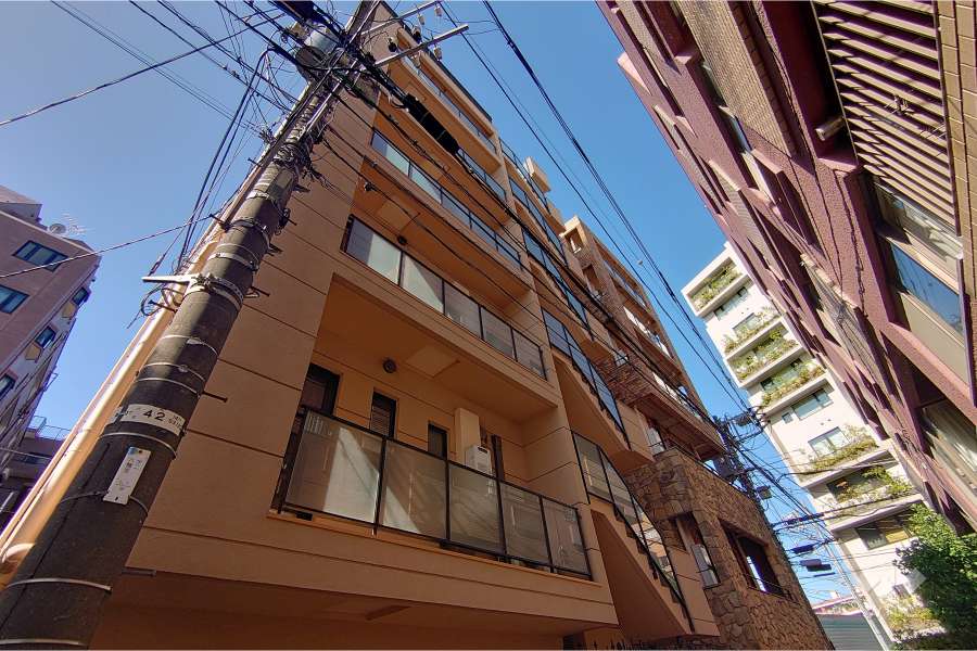 ラシテ代官山２２５の外観（北東側から）