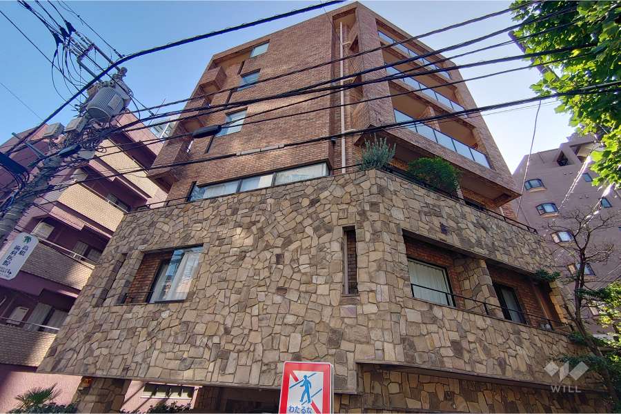 ラシテ代官山２２５の外観（南西側から）