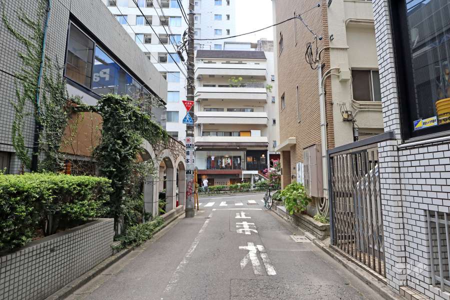 敷地南東側の前面道路