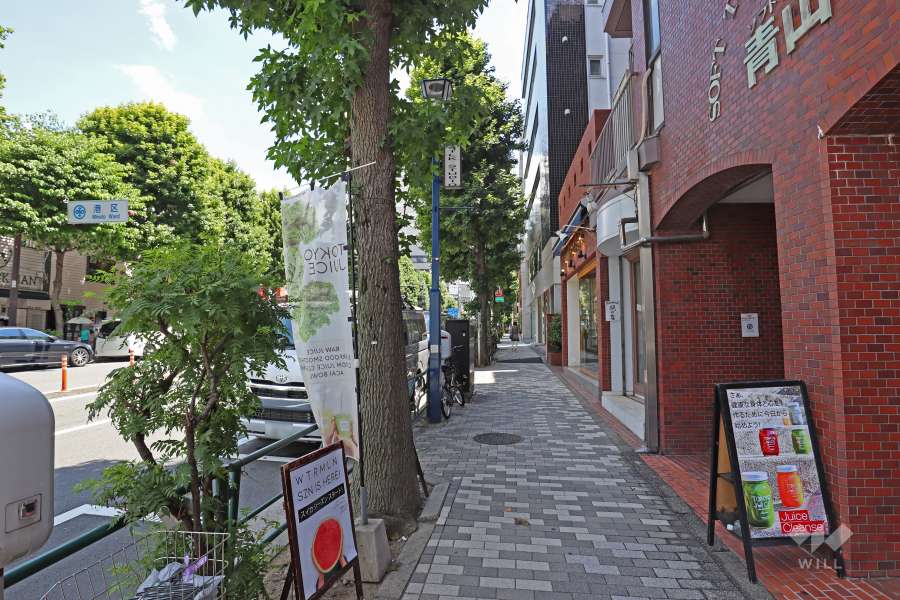 敷地北側の前面道路