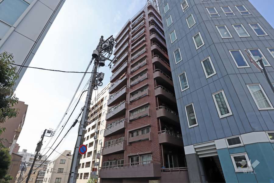 第１８宮庭マンションの外観(南側から)