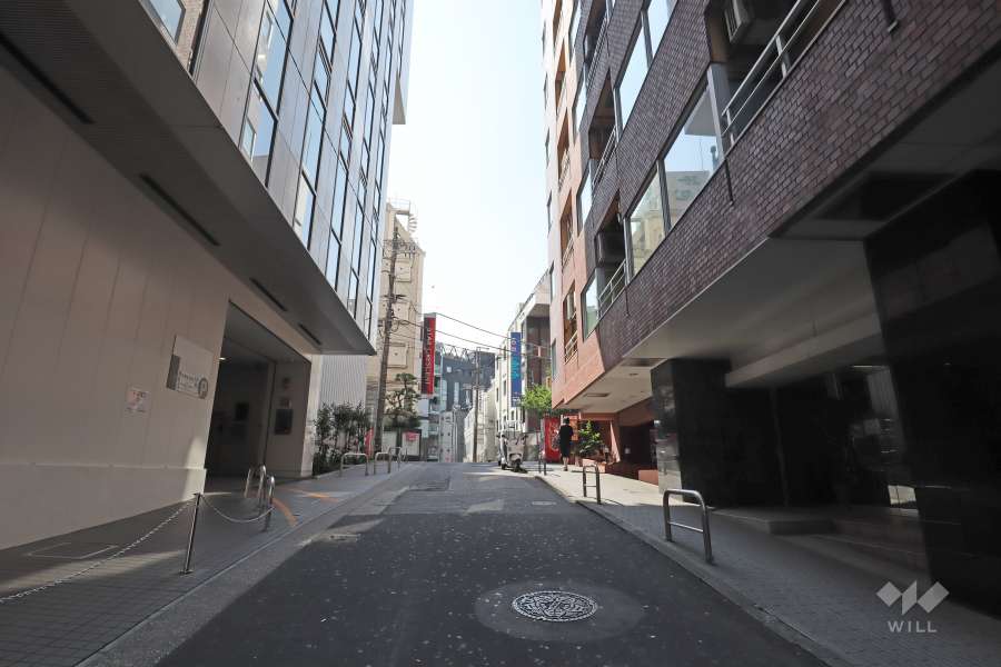 敷地南西側の前面道路