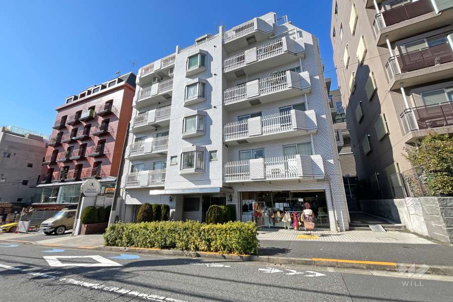 サンビューハイツ神宮の外観（北東側から）