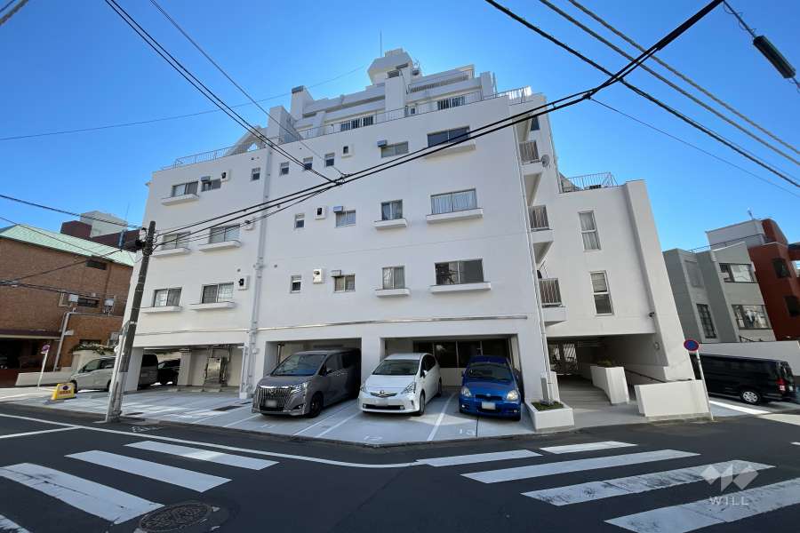 ハイツ千駄ヶ谷の外観（北側から）