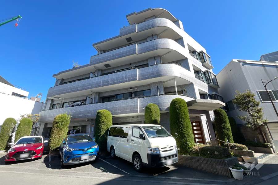 シーアイマンション千駄ヶ谷の外観（南西側から）