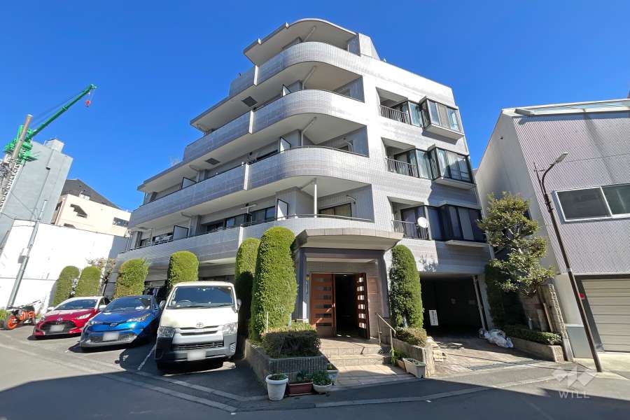 シーアイマンション千駄ヶ谷の外観（南西側から）