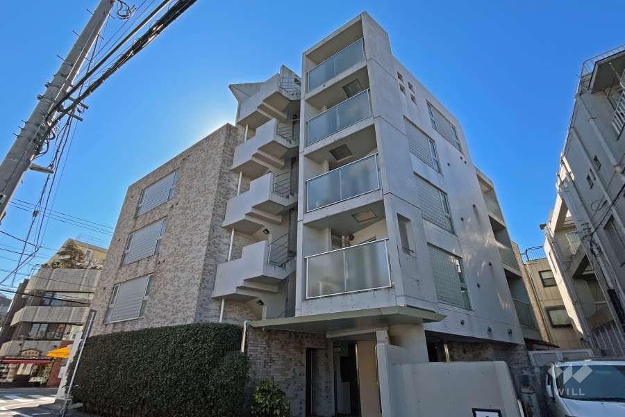 ネオマイム千駄ヶ谷の外観（北東側から）