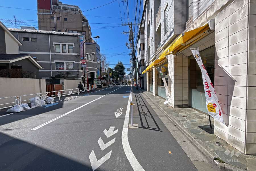 敷地南東側前面道路