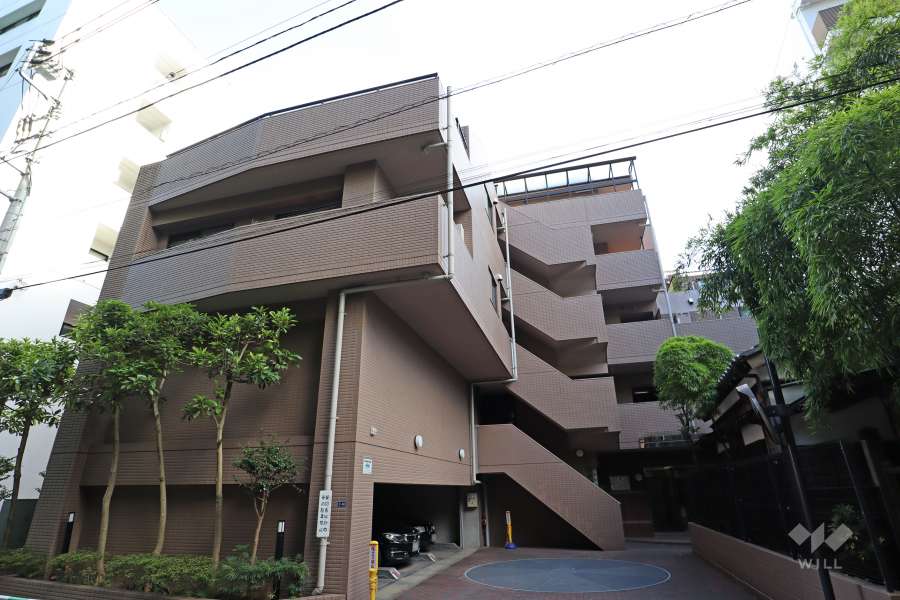 マイキャッスル千駄ヶ谷の外観（北側から）