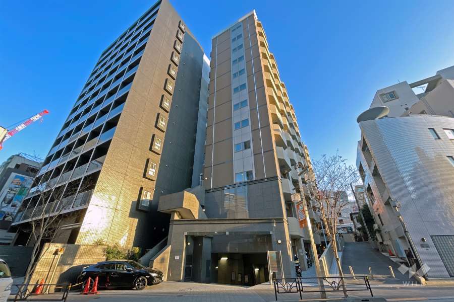 マイキャッスル渋谷ＪＰの外観（南東側から）