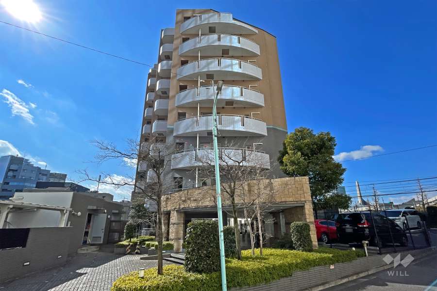 エクセル原宿グレイスコートの外観（北東側から）