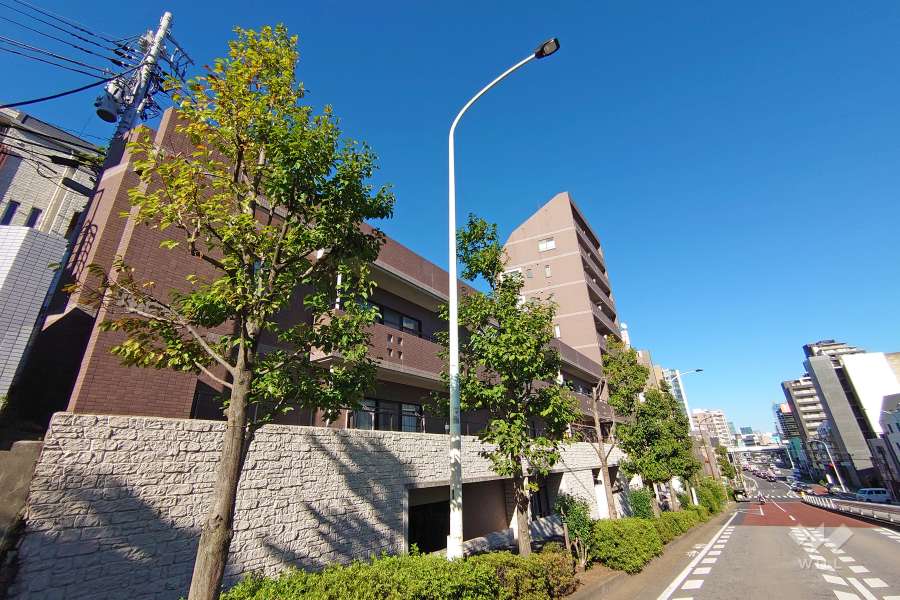 オリンポス代々木公園の外観（南西側から）