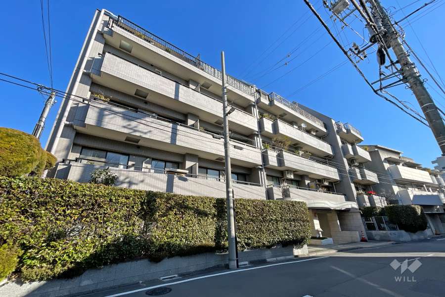 サンレイ広尾エクセレンテの外観（南西側から）