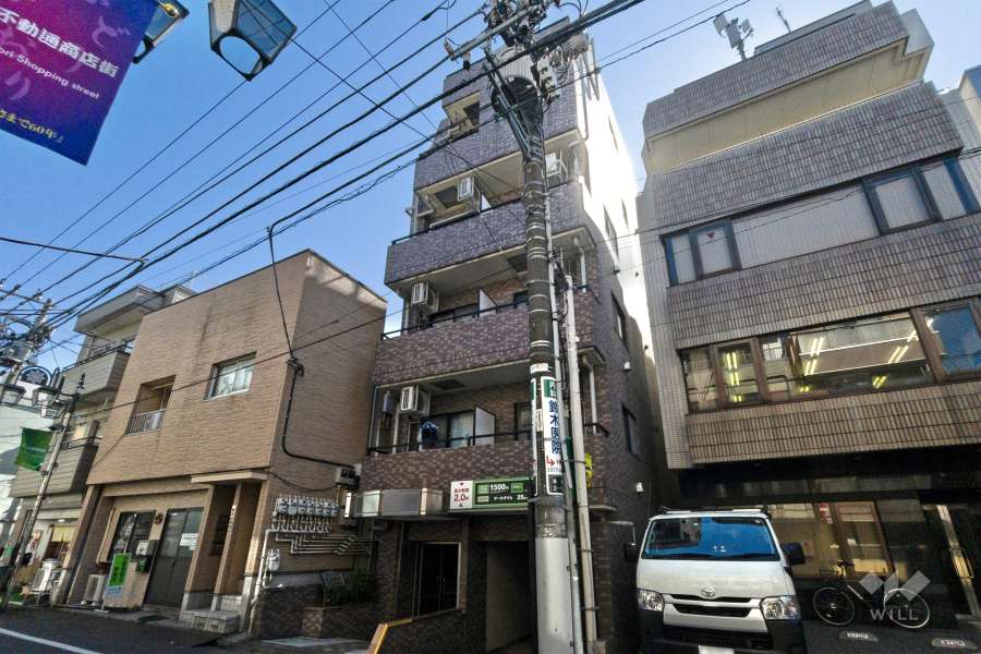 菱和パレス渋谷本町の外観（北西側から）