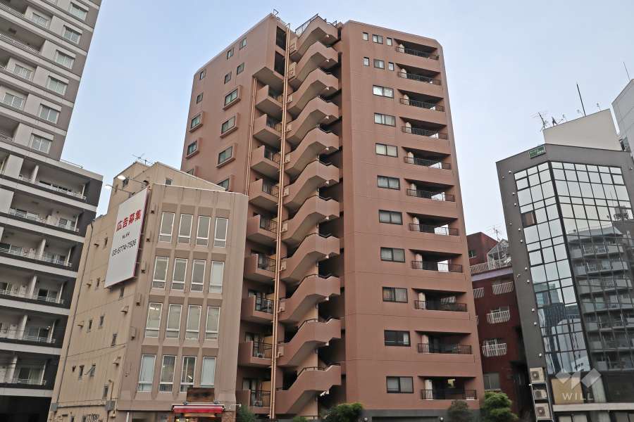 マイキャッスル代々木の外観（西側から）