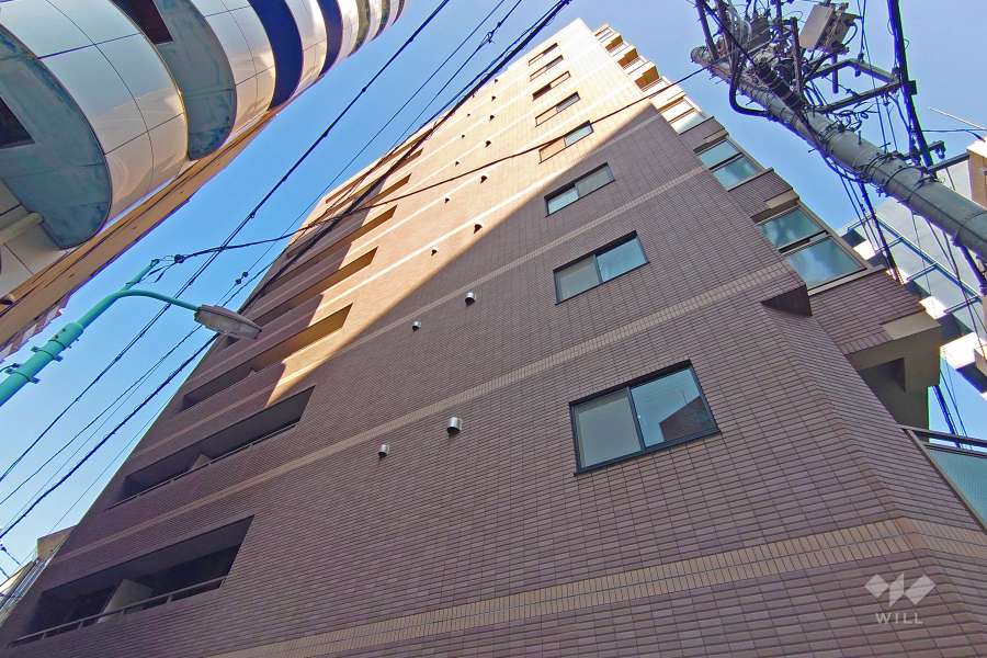 菱和パレス渋谷西壱番館の外観（西側から）