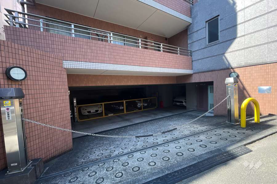 駐車場の出入り口（ロボットゲート付き）・敷地内駐車場（屋内平面式、屋内機械式）