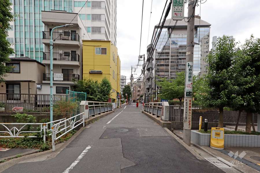 敷地東側の前面道路