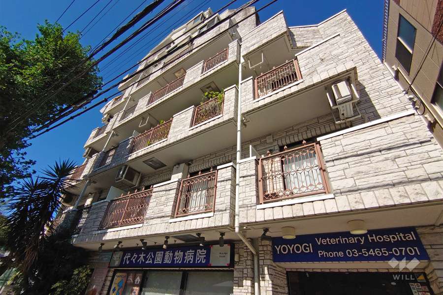 パークサイド白鳳代々木公園の外観（北東側から）