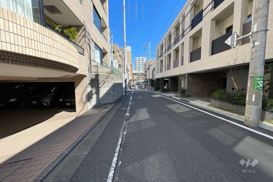 敷地南東側の前面道路