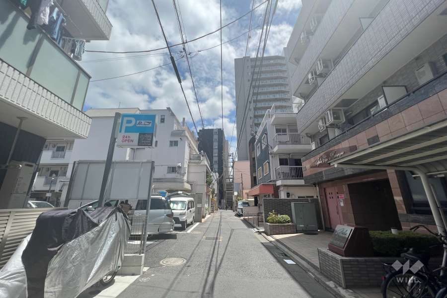 敷地南東側の前面道路