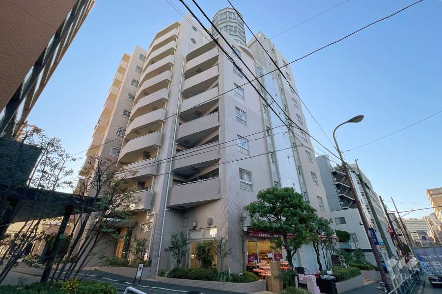 ジェイパーク恵比寿４の外観（北東側から）