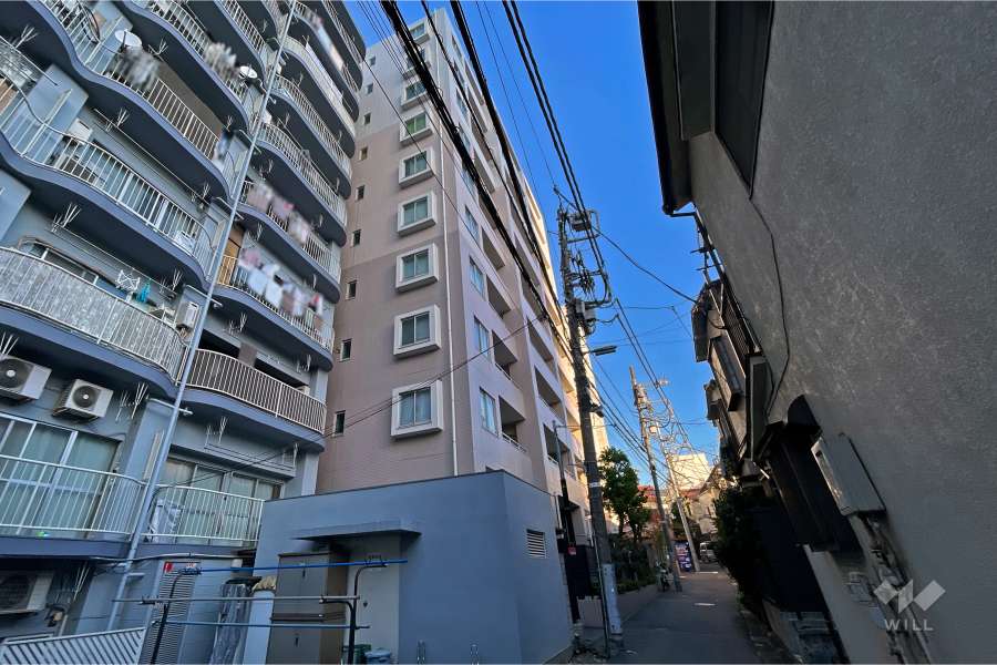 ジェイパーク恵比寿４の外観（南西側から）