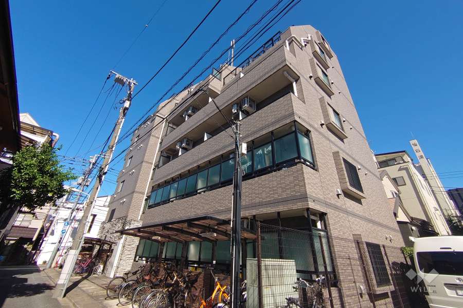 ガラステージ渋谷西原の外観（南西側から）